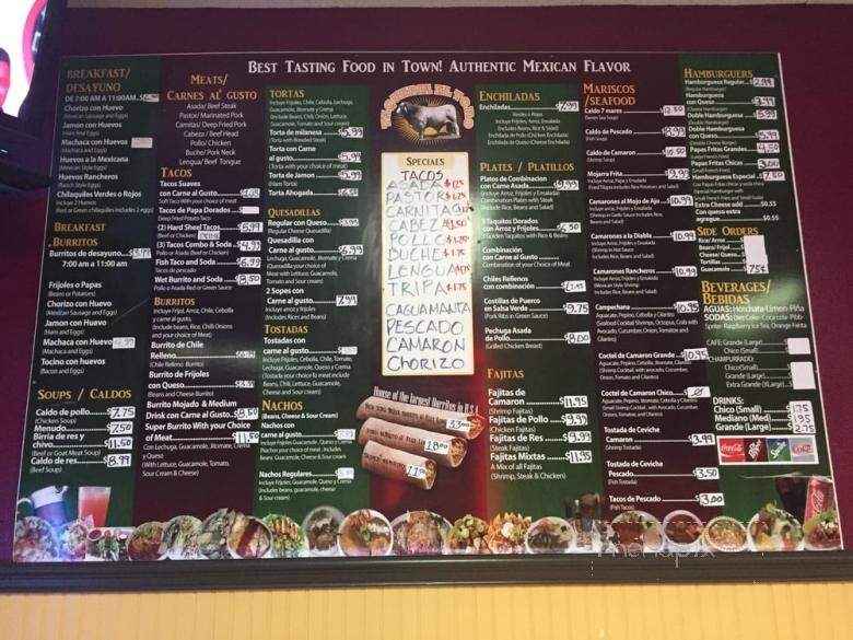 El Taco Rio - San Bernardino, CA menu_pic