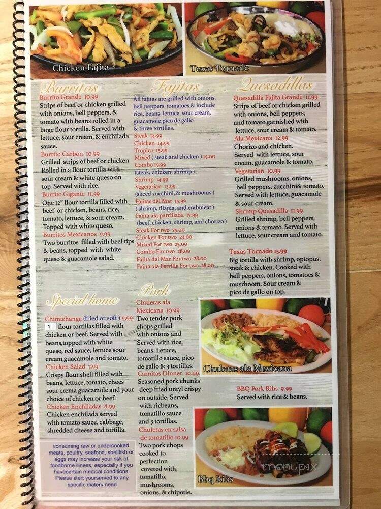 El Tropico - Louisville, KY menu_pic