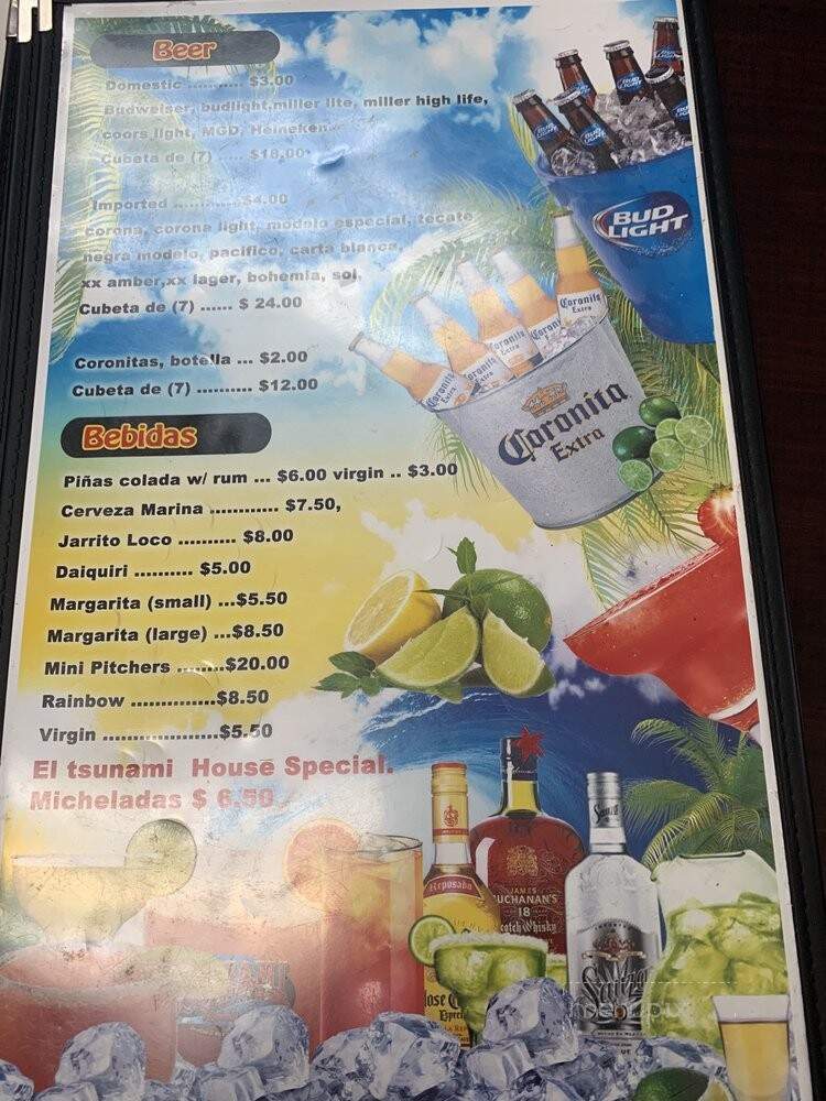 El Tsunami - Milwaukee, WI menu_pic