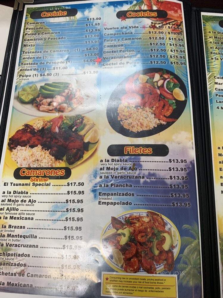 El Tsunami - Milwaukee, WI menu_pic