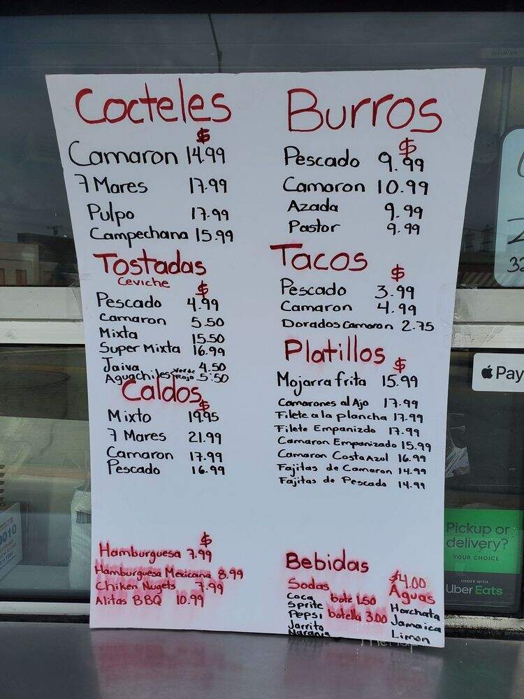 El Zurdo Mariscos - Los Angeles, CA menu_pic