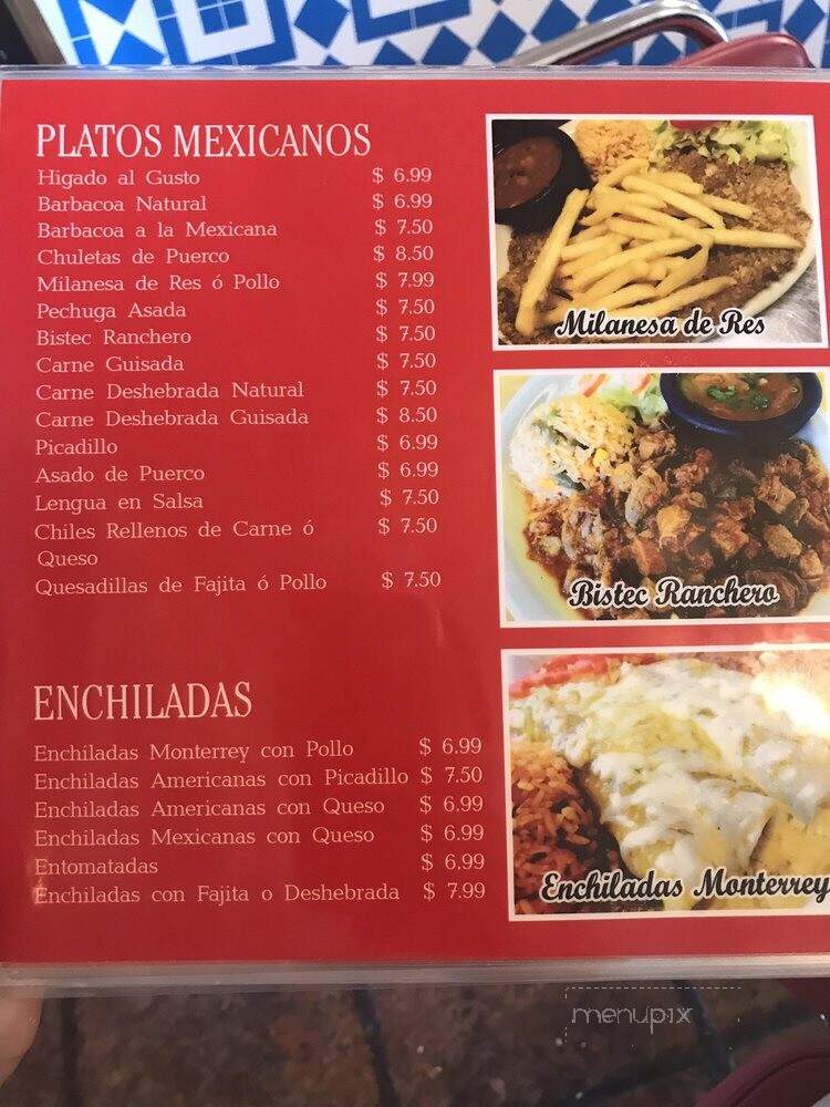 Emy's Restaurant - Brownsville, TX menu_pic