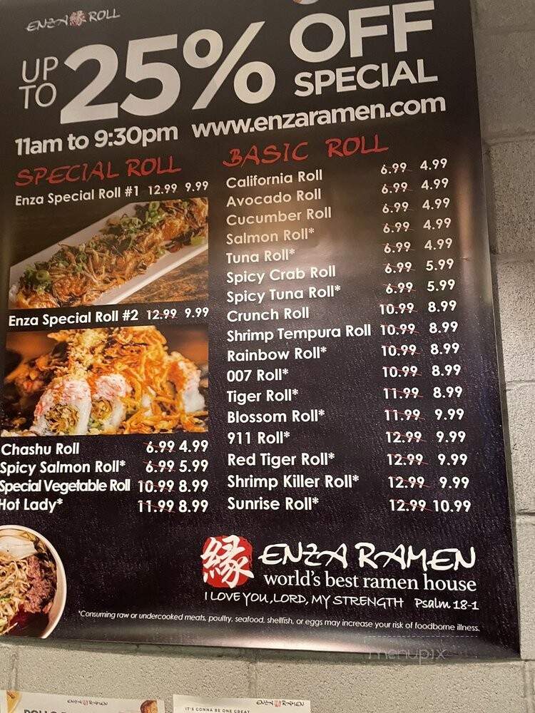 Enza Ramen & Izakaya - Las Vegas, NV menu_pic
