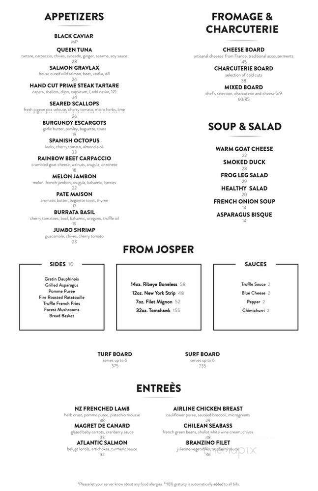 Epique Restaurant - Glendale, CA menu_pic