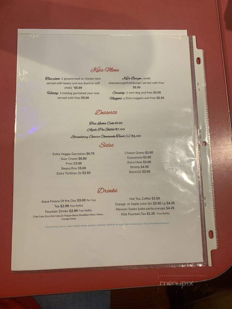 Esperanza's Restaurant and Catering - Goldsboro, NC menu_pic
