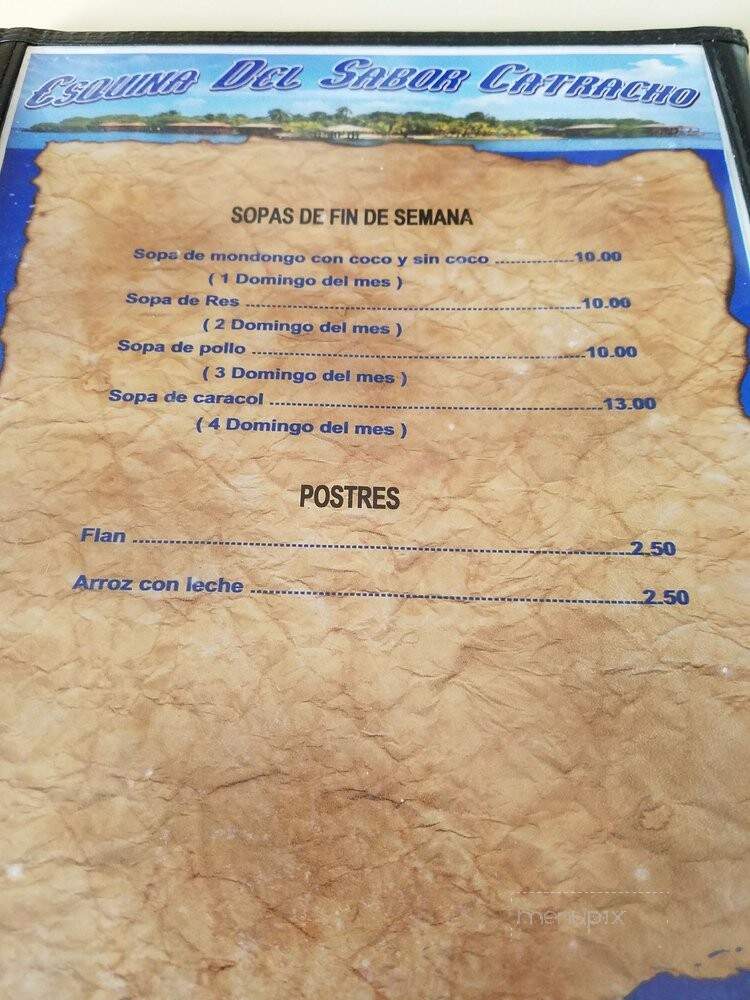 La Esquinita Catracha - Chicago, IL menu_pic