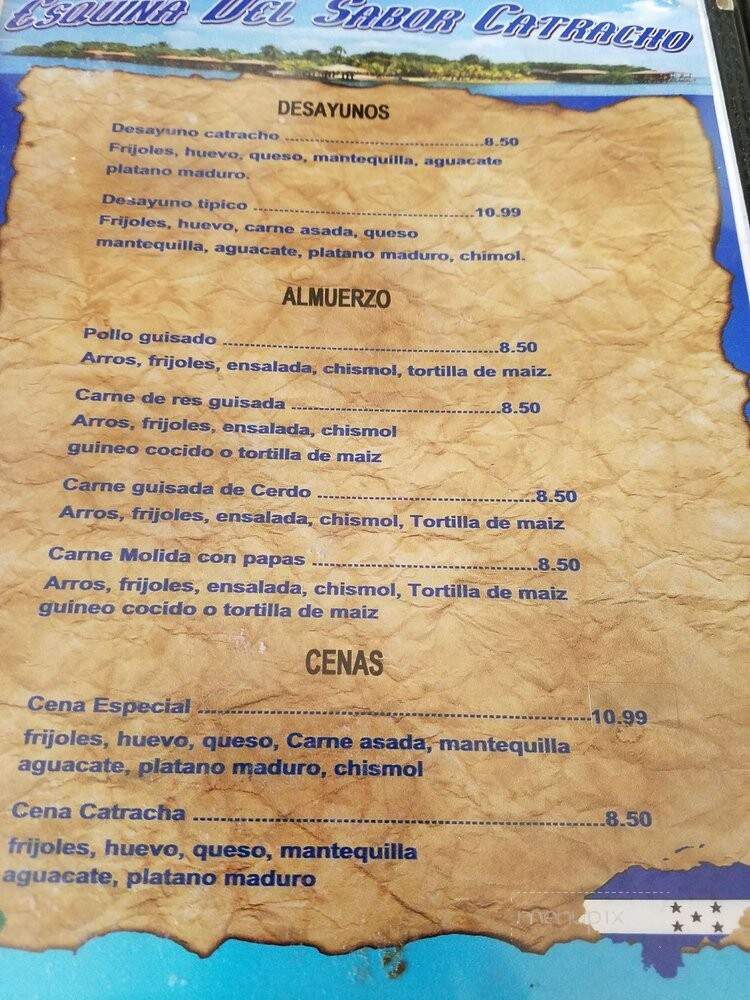 La Esquinita Catracha - Chicago, IL menu_pic