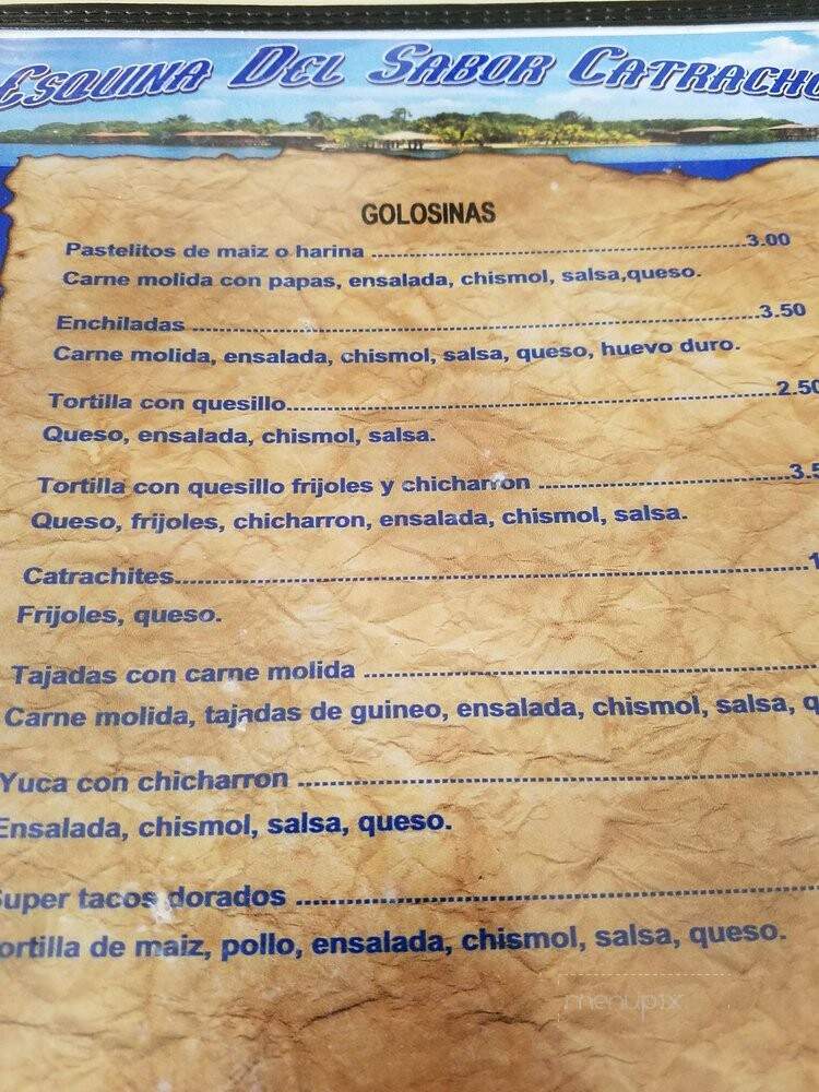 La Esquinita Catracha - Chicago, IL menu_pic