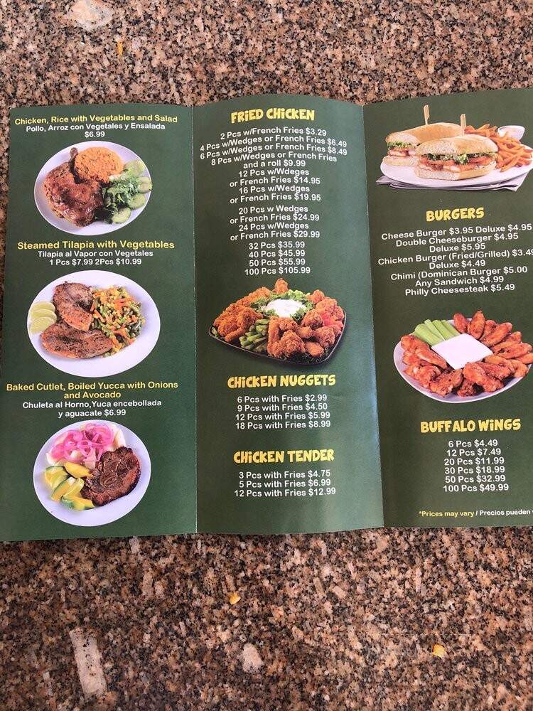 Estrella Fried Chicken - New Brunswick, NJ menu_pic