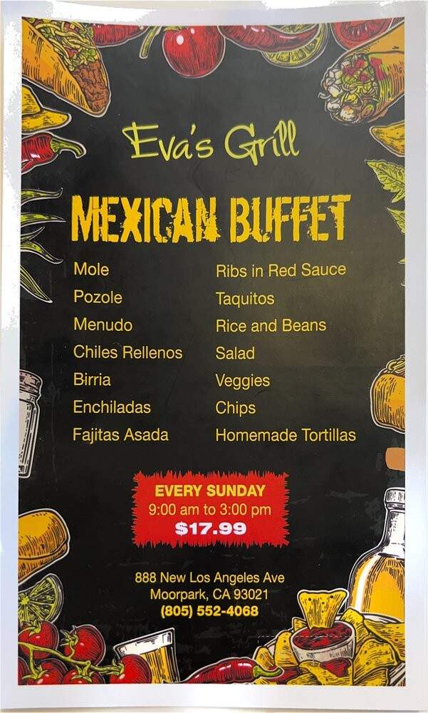 Eva's Grill - Moorpark, CA menu_pic
