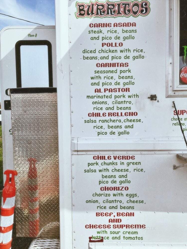 Eva's Taqueria - Eugene, OR menu_pic