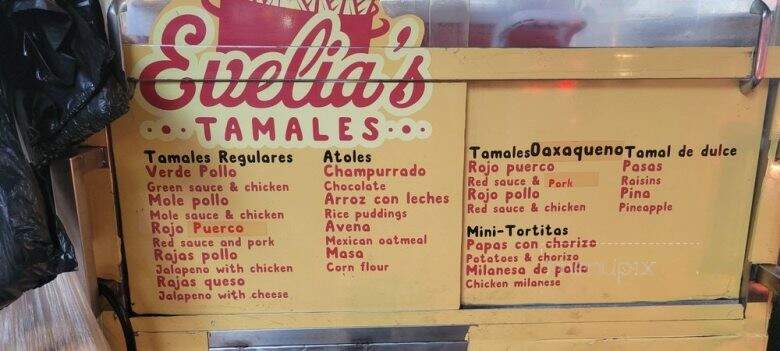 Evelia's Tamales - Corona, NY menu_pic