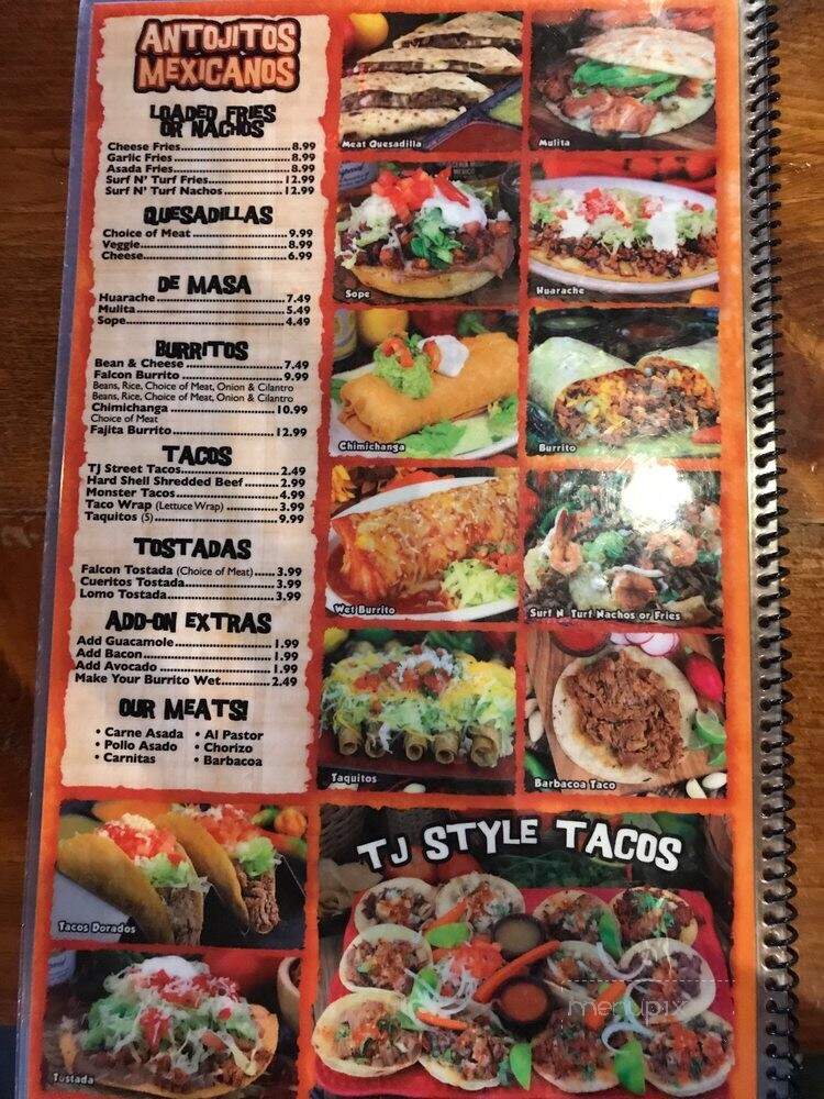 Falcon Inn - Hawthorne, CA menu_pic