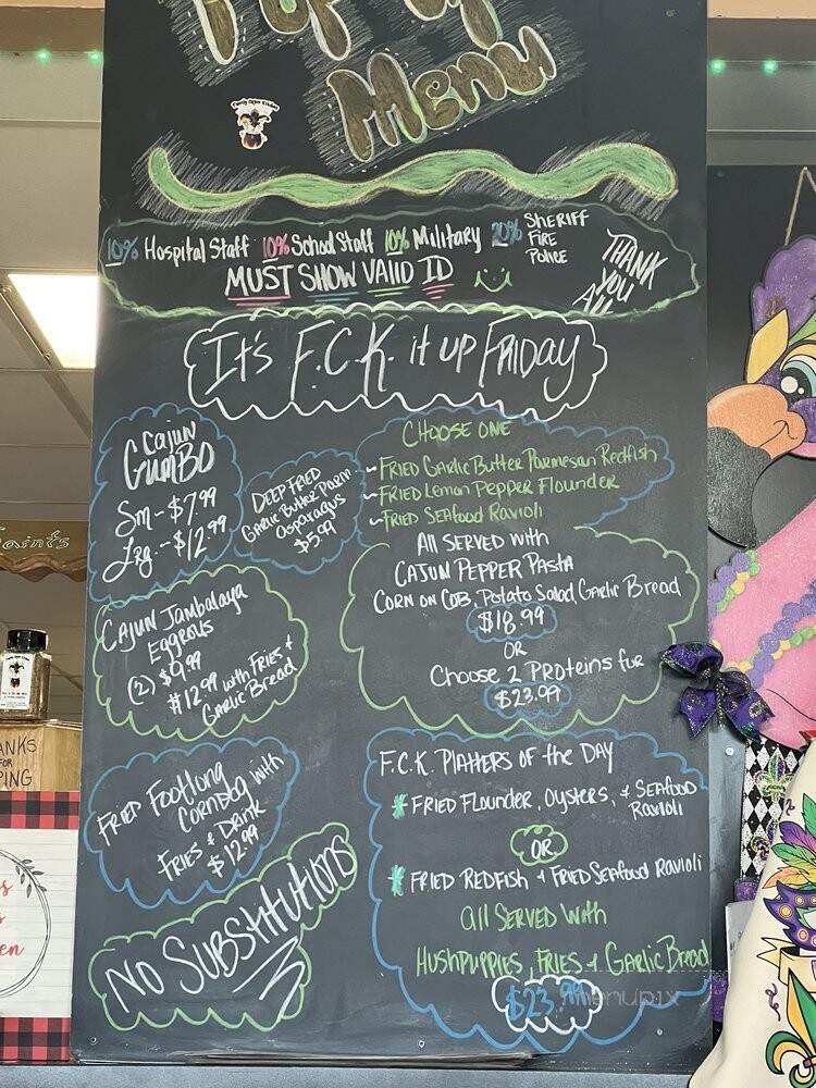 Family Cajun Kitchen - Saint Bernard, LA menu_pic
