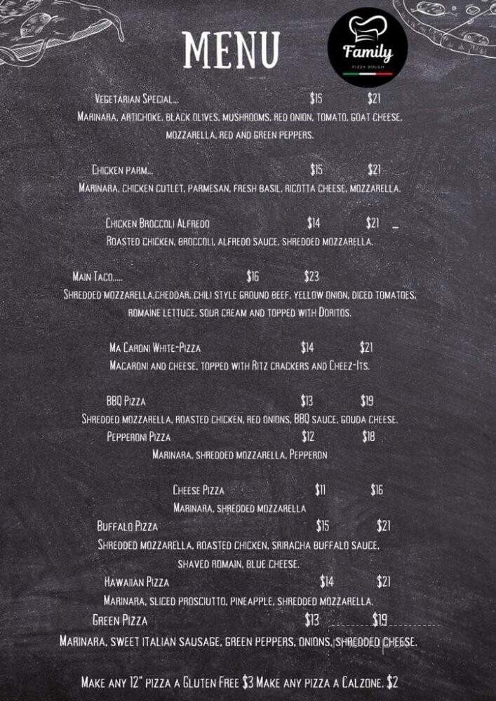 Family Pizza Dough - Wakefield, MA menu_pic