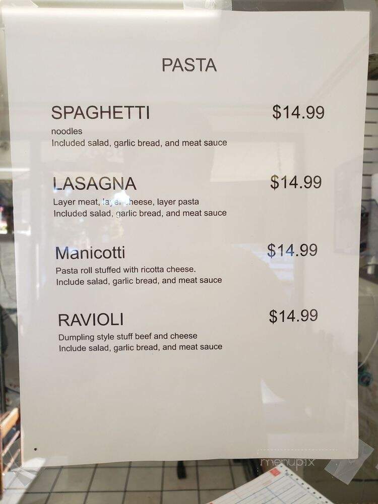 Fast Express Pizza & Pasta - San Jose, CA menu_pic