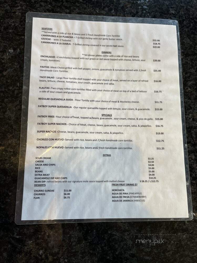 Fatboys Taqueria 2 - Danville, CA menu_pic