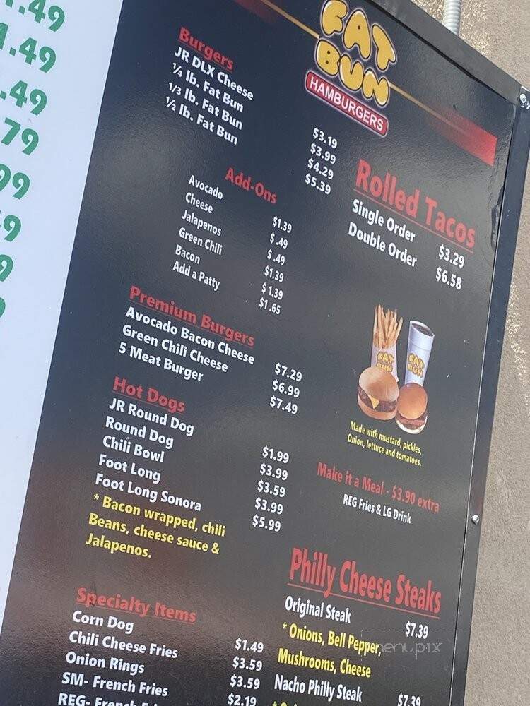 Fat Bun - El Paso, TX menu_pic