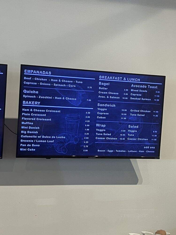 Felicita's Coffee - Coral Springs, FL menu_pic