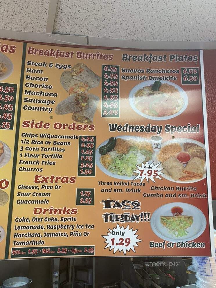 Felipito's Mexican Food - Las Vegas, NV menu_pic