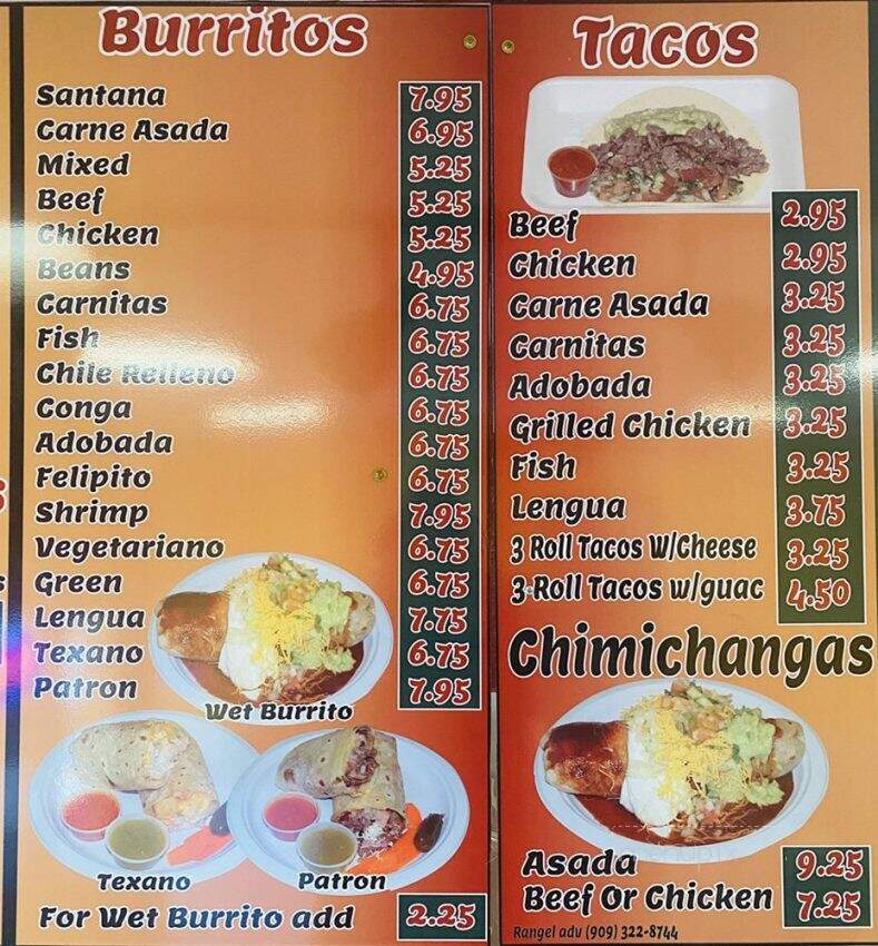 Felipito's Mexican Food - Las Vegas, NV menu_pic