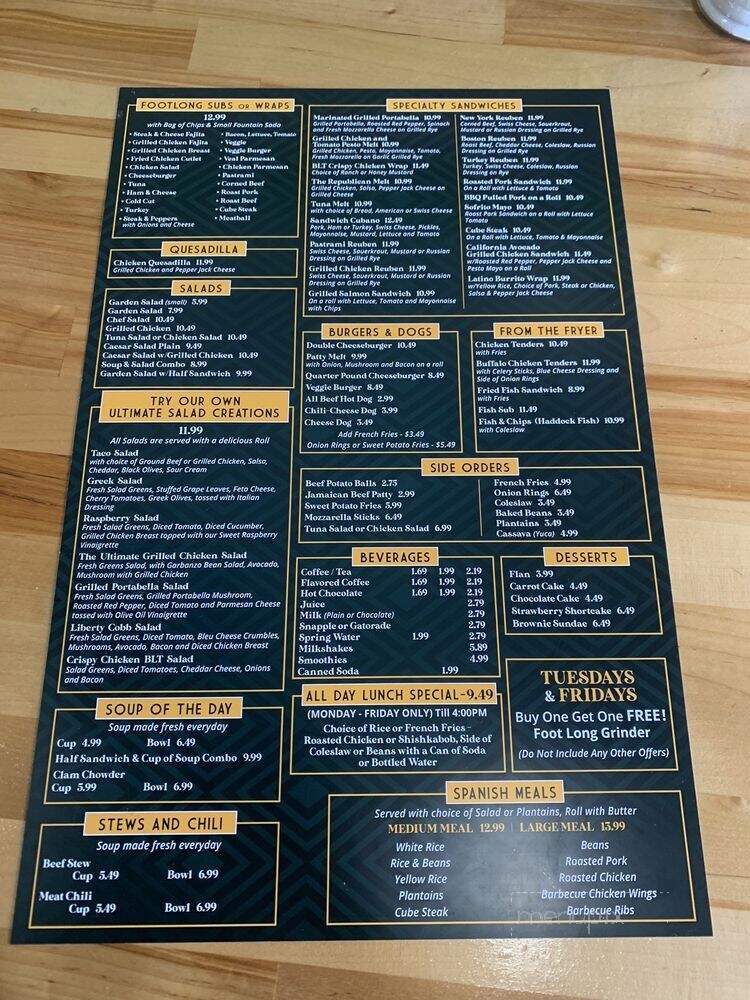 Felixs Breakfast & Sandwich - Springfield, MA menu_pic