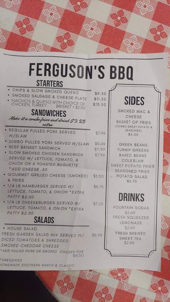 Ferguson's BBQ - Memphis, TN