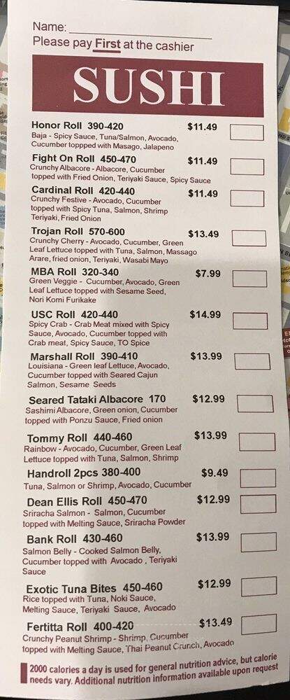 Fertitta Cafe - Los Angeles, CA menu_pic