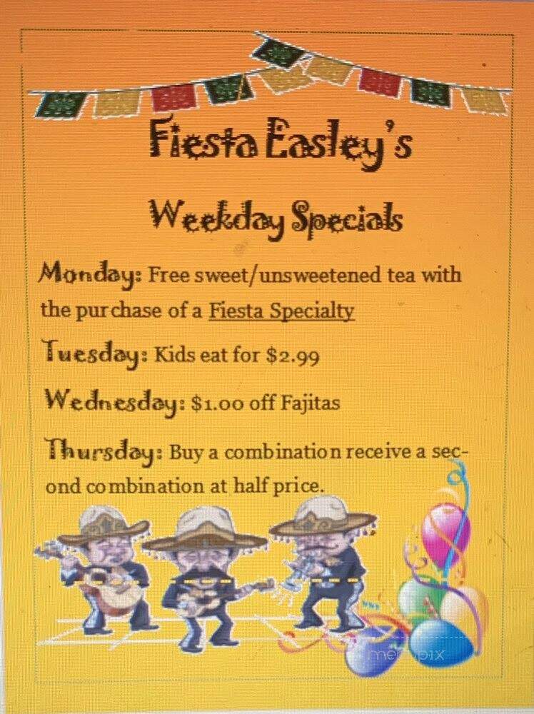 Fiesta Easley - Easley, SC menu_pic