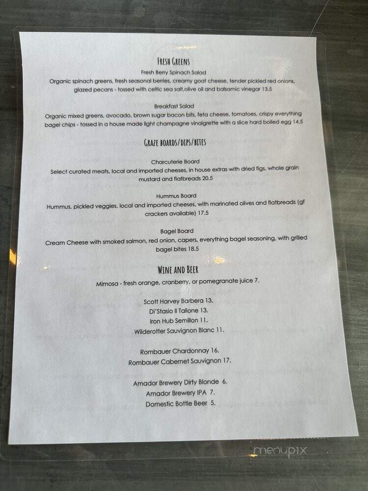 Fig Barn Coffee Cafe - Plymouth, CA menu_pic
