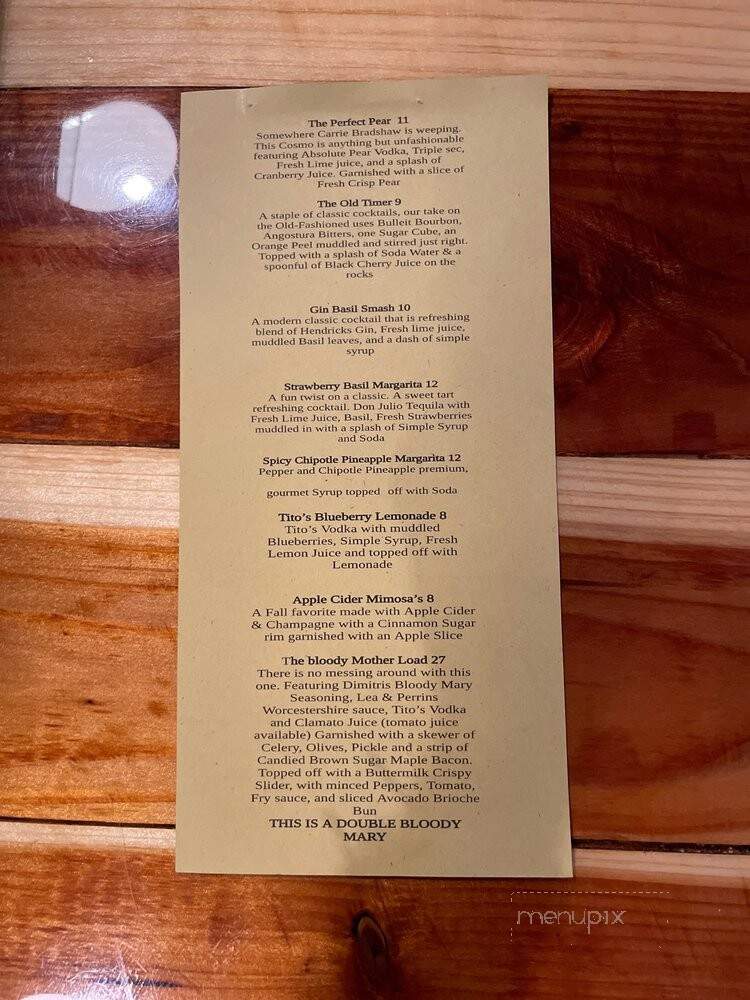 Fire and Ice Patio and Lounge - Spokane, WA menu_pic