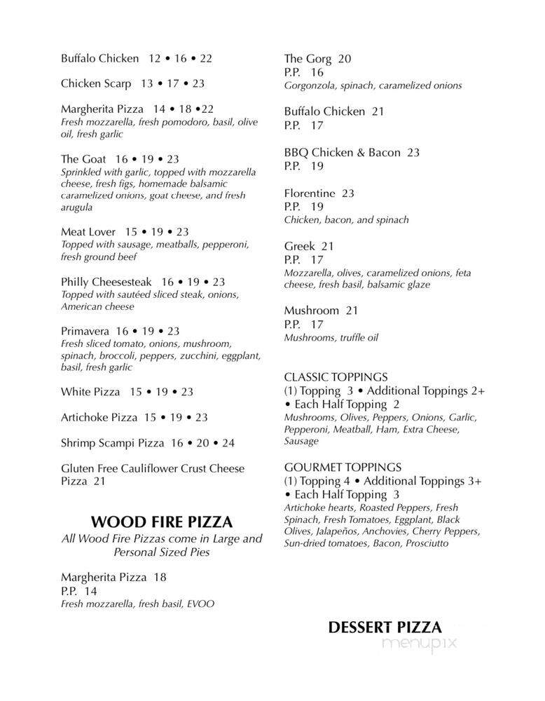 Fire & Oak Wood Burning Kitchen & Grill - Croton-on-Hudson, NY menu_pic