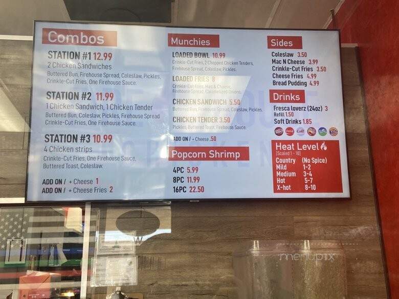 Firehouse Chicken - Granada Hills, CA menu_pic
