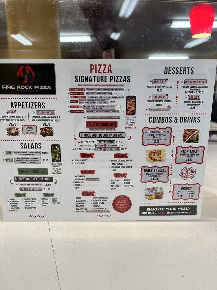 Fire Rock Pizza - Leesburg, FL menu_pic