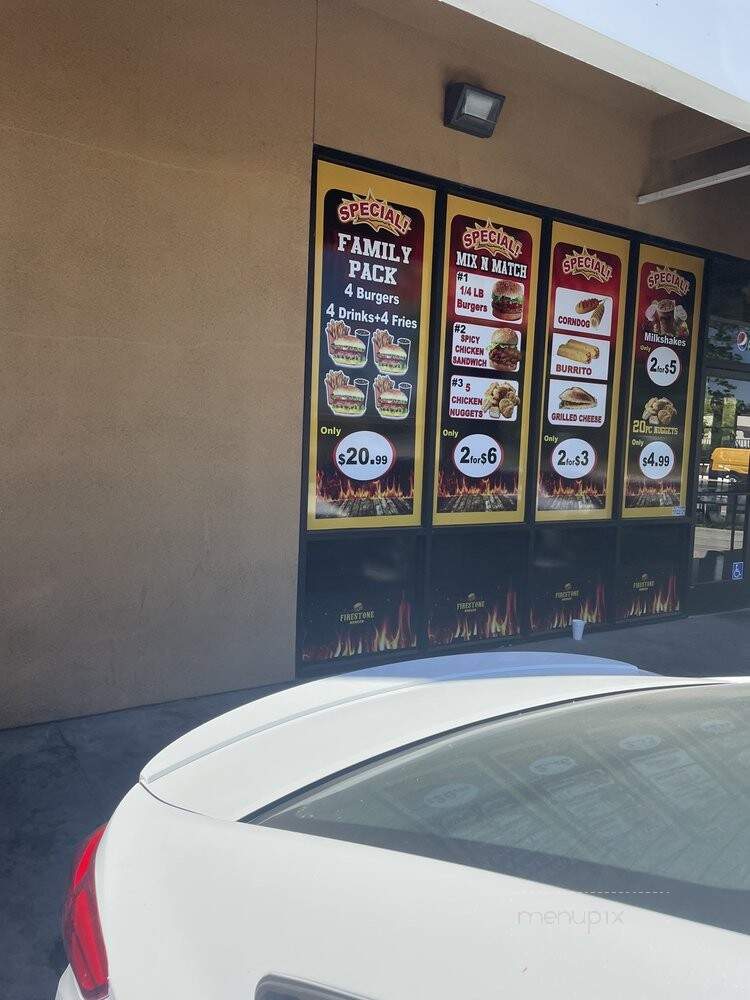 Firestone Burger - Fresno, CA menu_pic