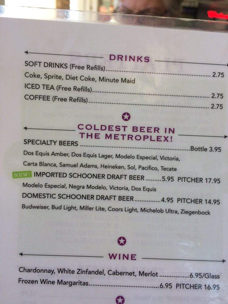 Fishbone Grill - Dallas, TX menu_pic