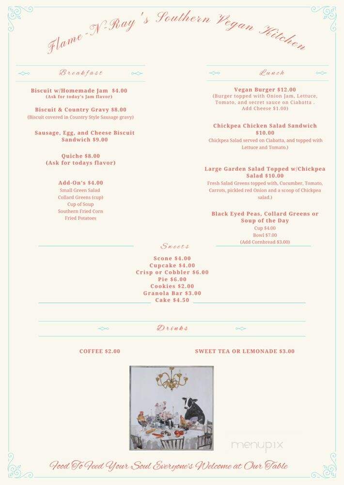 Flame-N-Rays - Eugene, OR menu_pic