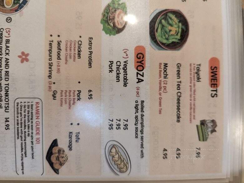 Flame Ramen - Memphis, TN menu_pic