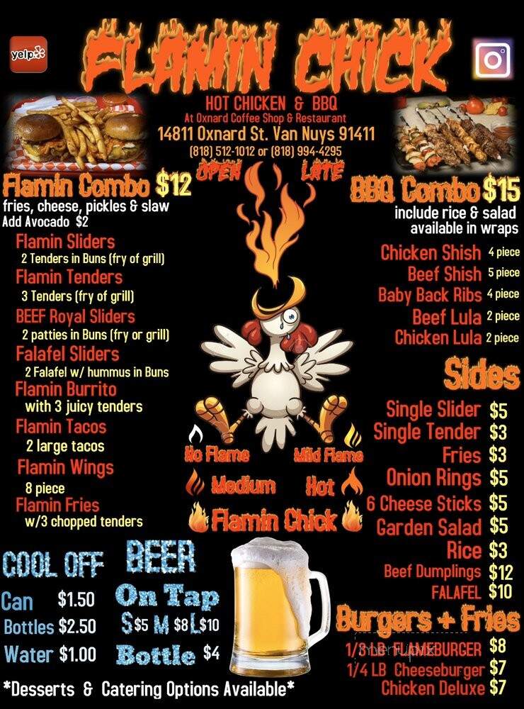 Flamin Chick - Van Nuys, CA menu_pic