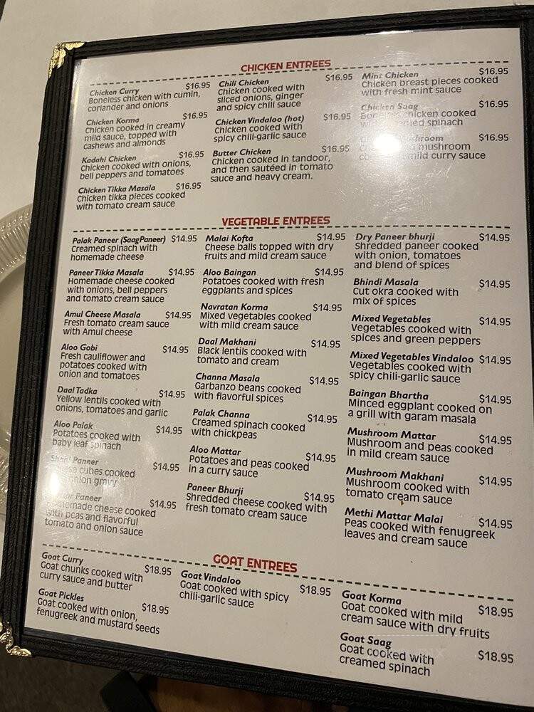 Flavors Indian Cuisine - Des Peres, MO menu_pic