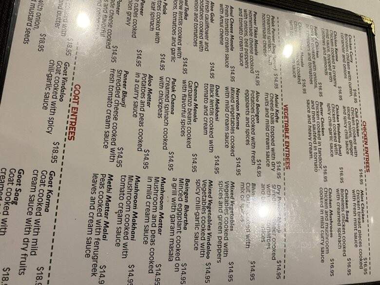 Flavors Indian Cuisine - Des Peres, MO menu_pic