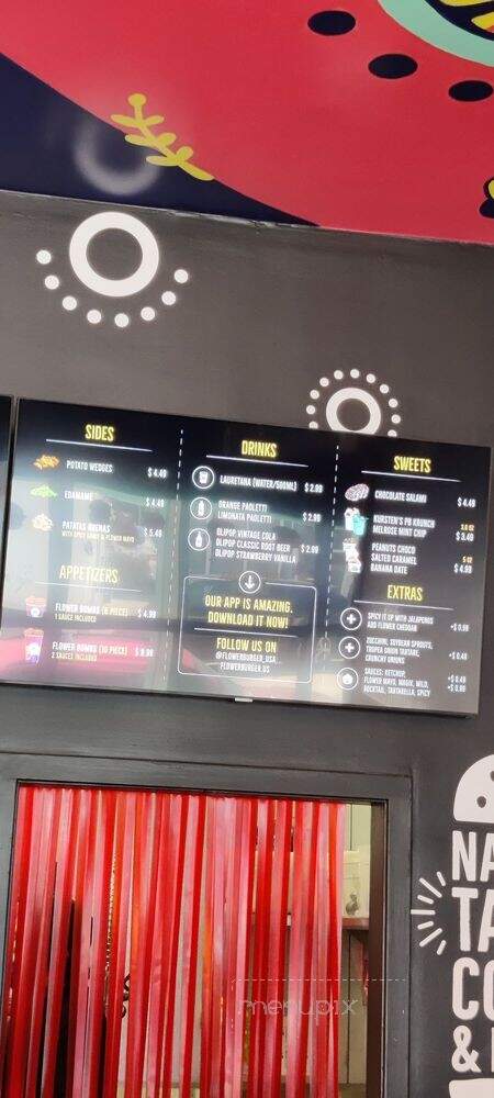 Flower Burger - West Hollywood, CA menu_pic