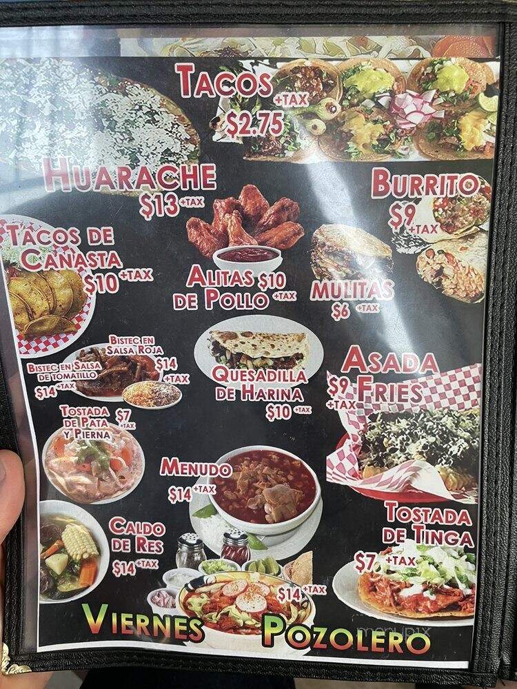 Fondita Elisa - Stockton, CA menu_pic