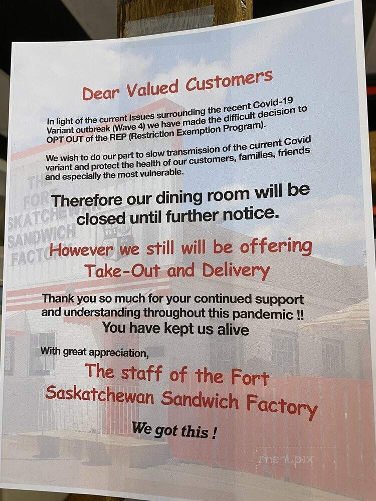 Fort Saskatchewan Sandwich Factory - Fort Saskatchewan, AB