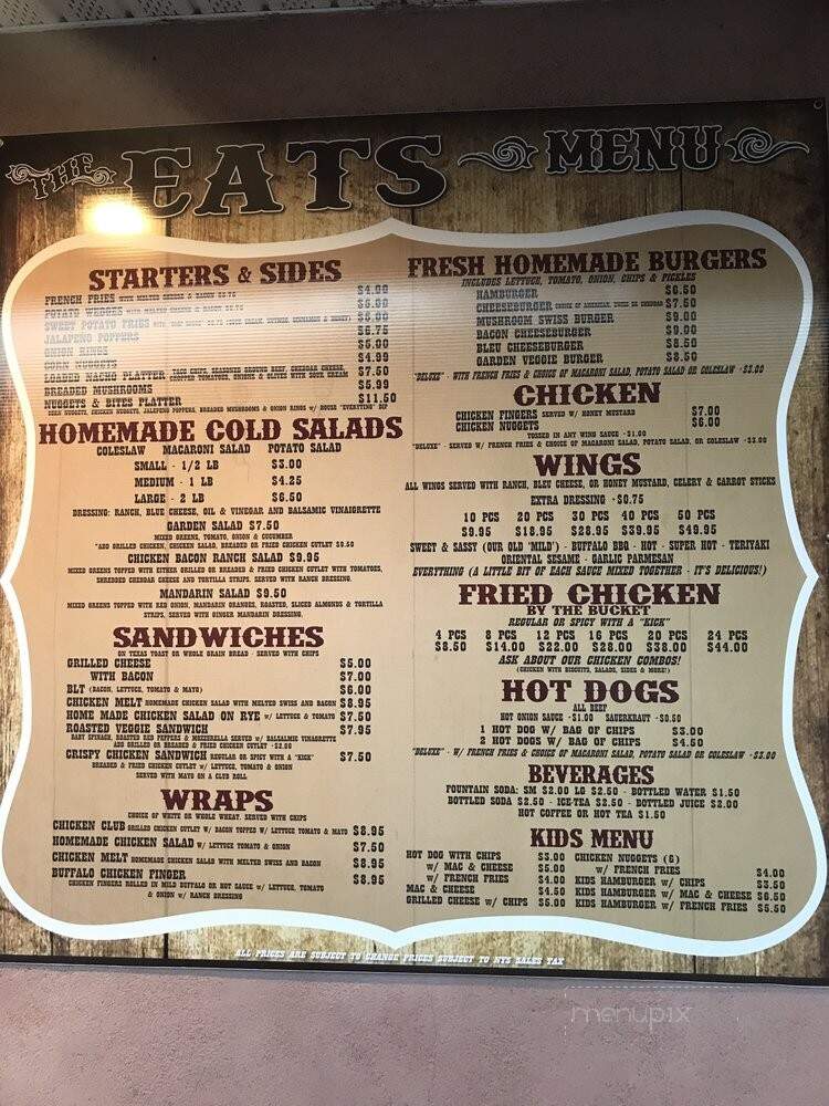 The Chicken Coop - Forestburgh, NY menu_pic