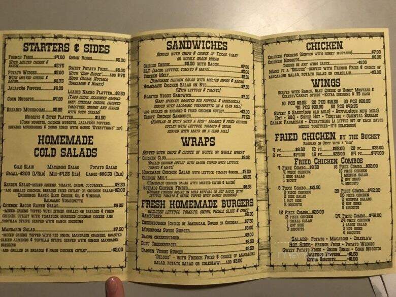 The Chicken Coop - Forestburgh, NY menu_pic