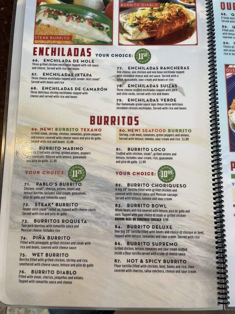 Fountain Burrito - Indianapolis, IN menu_pic