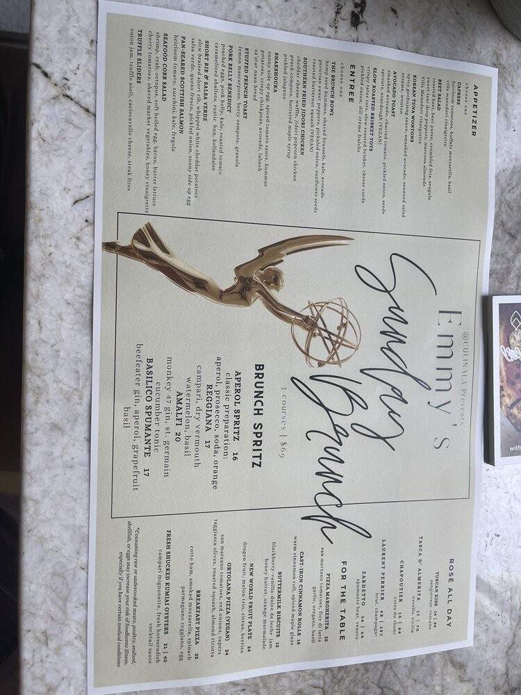 Four Seasons Sunday Brunch - Los Angeles, CA menu_pic