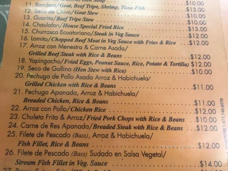 Franchescos Restaurant - Jersey City, NJ menu_pic
