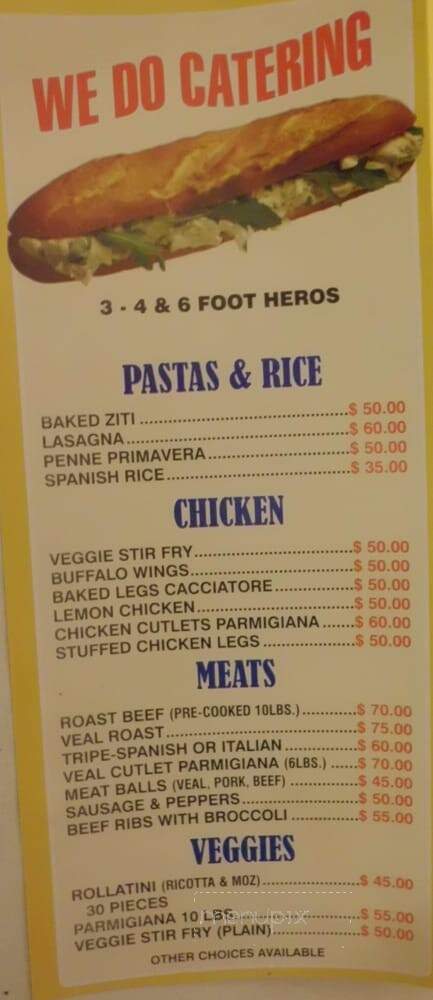 Francos Meat and Deli - Corona, NY menu_pic
